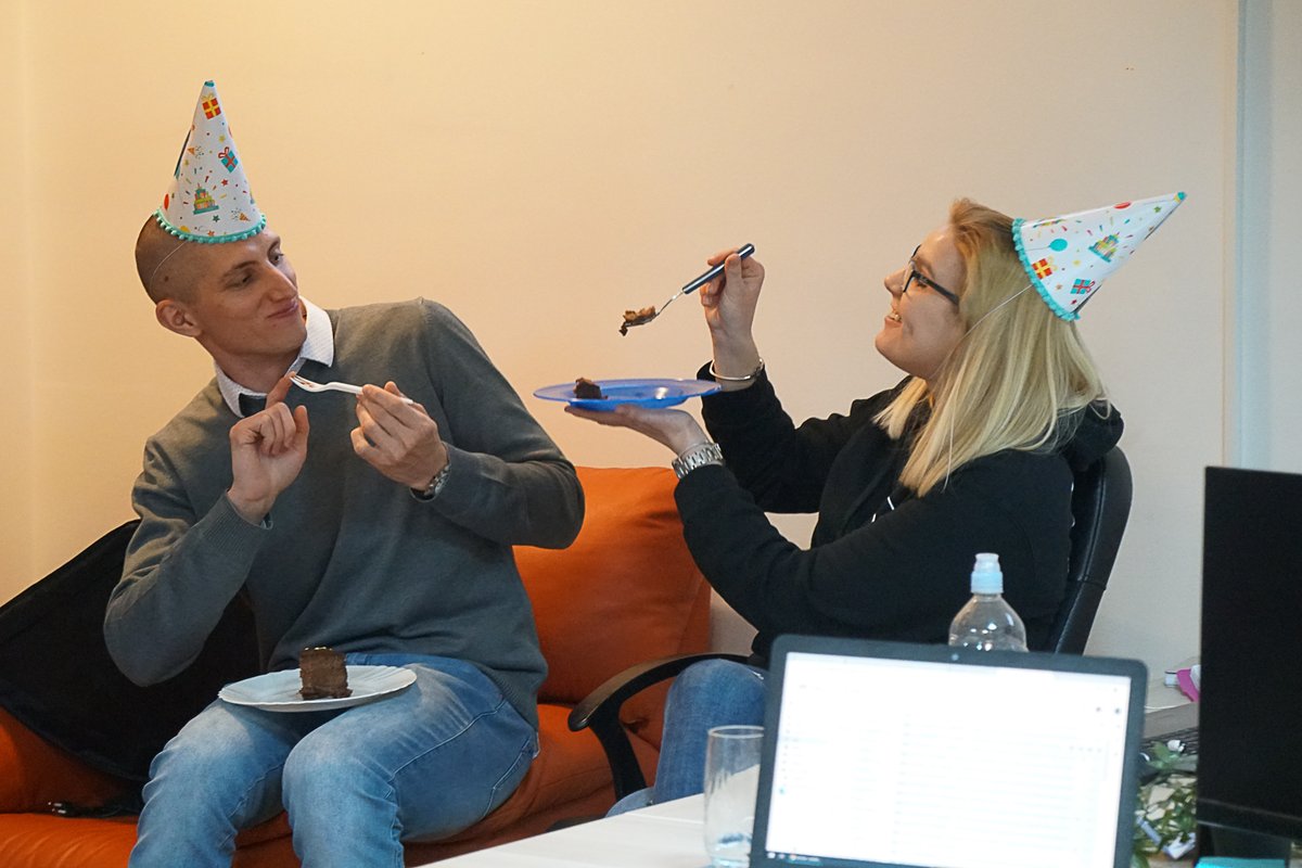 ForgeBIT's tweet photo. Great things come to those who work and sacrifice enough to deserve them and in these photos is the man representing this sentence. Today our Lead Developer Blaž, who has been with us since the very beginning, became ForgeBIT's partner. We are looking forward to our new future! https://t.co/r5rYQo9Gyc