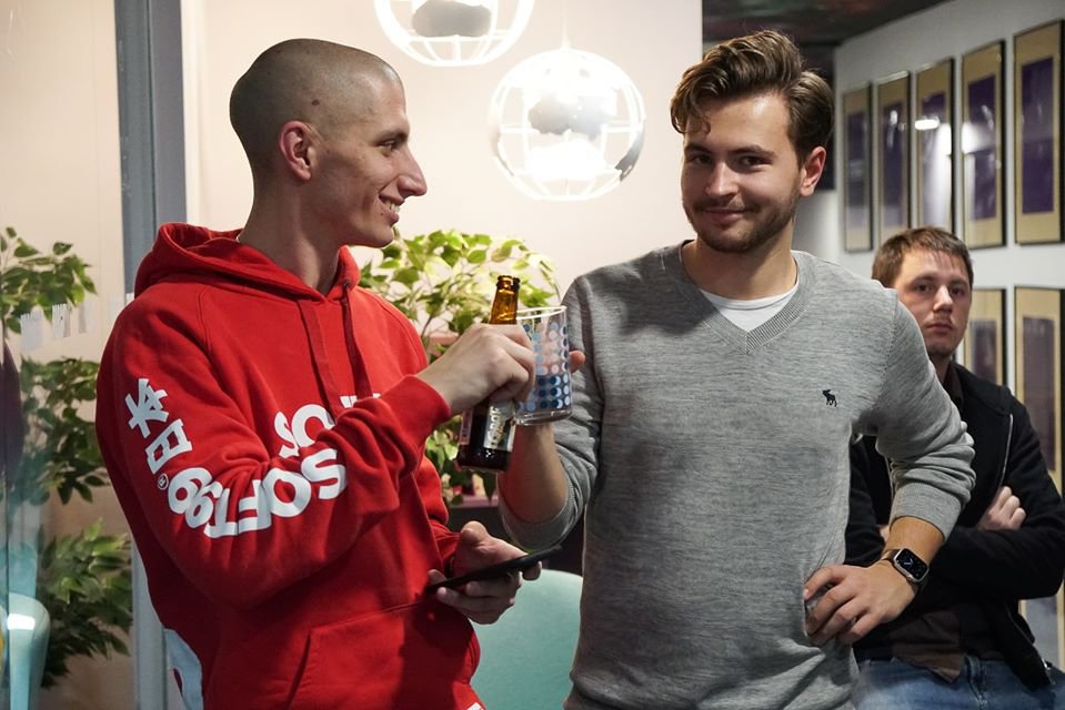 ForgeBIT's tweet photo. Great things come to those who work and sacrifice enough to deserve them and in these photos is the man representing this sentence. Today our Lead Developer Blaž, who has been with us since the very beginning, became ForgeBIT's partner. We are looking forward to our new future! https://t.co/r5rYQo9Gyc