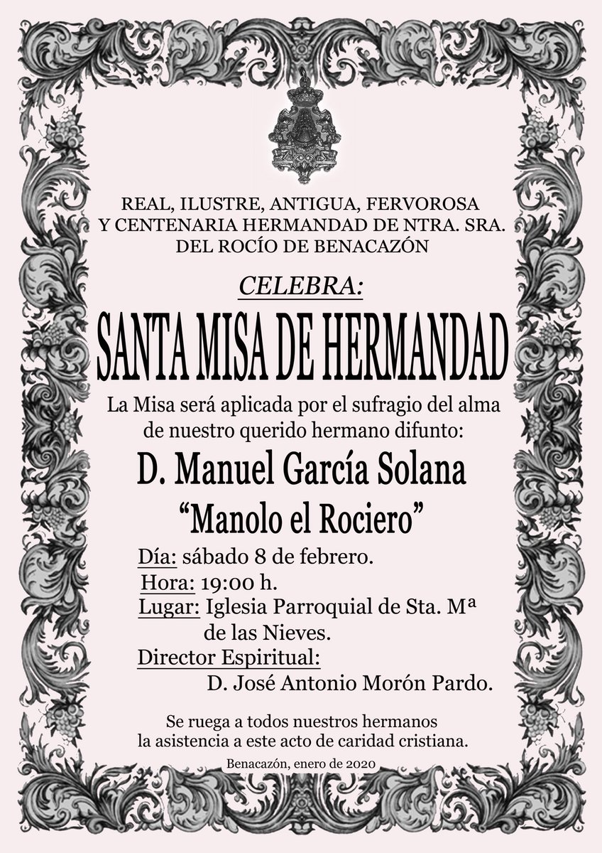 SANTA MISA DE HERMANDAD