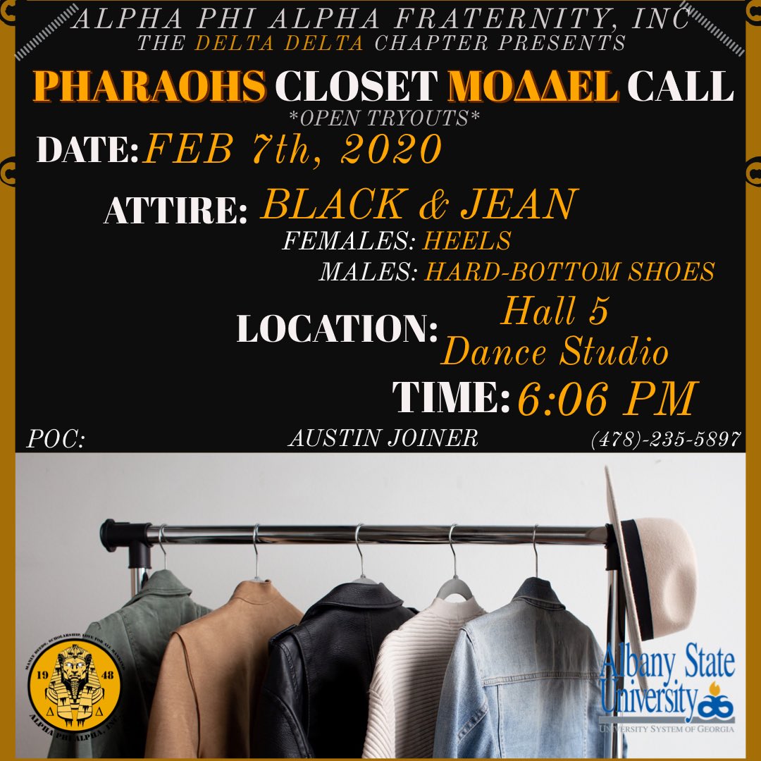 Come one, come all to become a part of the greatest fashion show you’ll ever witness!👔👠 Experience or no experience, we want to see you walk the runway in our upcoming fashion show! Remember, “In order to be irreplaceable, one must always be different” #PC2020 #ASUTwitter