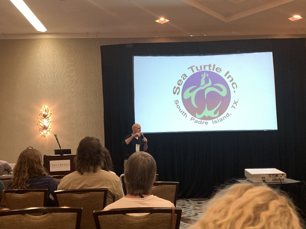 SeaTurtleCenter's tweet image. Jeff George @SeaTurtleInc is talking to us about sea turtle rehabilitation @SERSTM_2020 #SERSTM2020