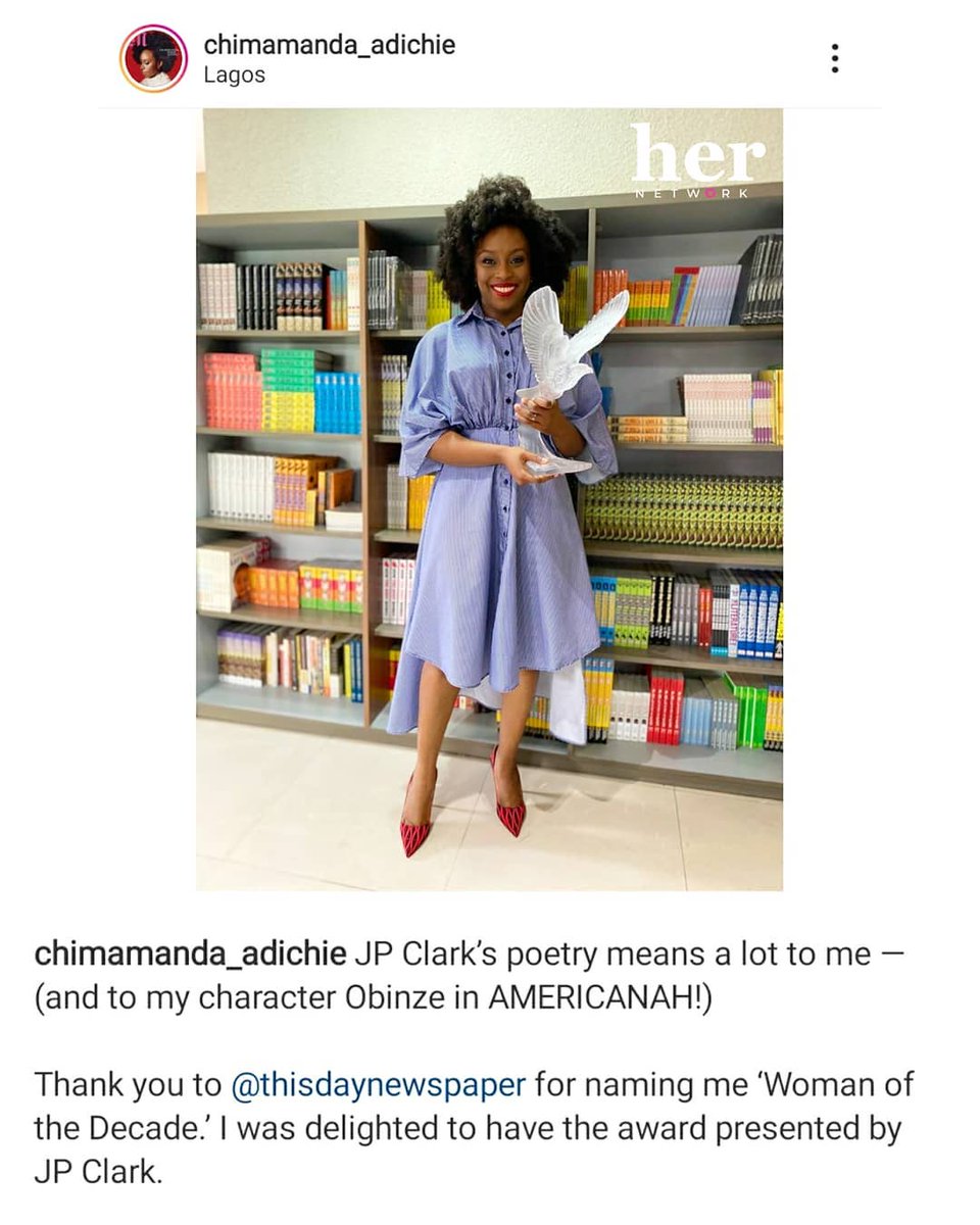 DefinitionOfRai's tweet photo. Congratulations Queen  @chimamanda_adichie 👏🏾👏🏾 #WomanoftheDecade
 #lifestylegoals #womenofimpact #empowerher #hersuccess #womenwinning #winningwomen #girlprenuer #businesscoaching #inspiredtoimpact #herglobal #mentalhealth #entrepreneurlife #womeninspiringwomen #mindsetmentor https://t.co/TttPJ05YTE