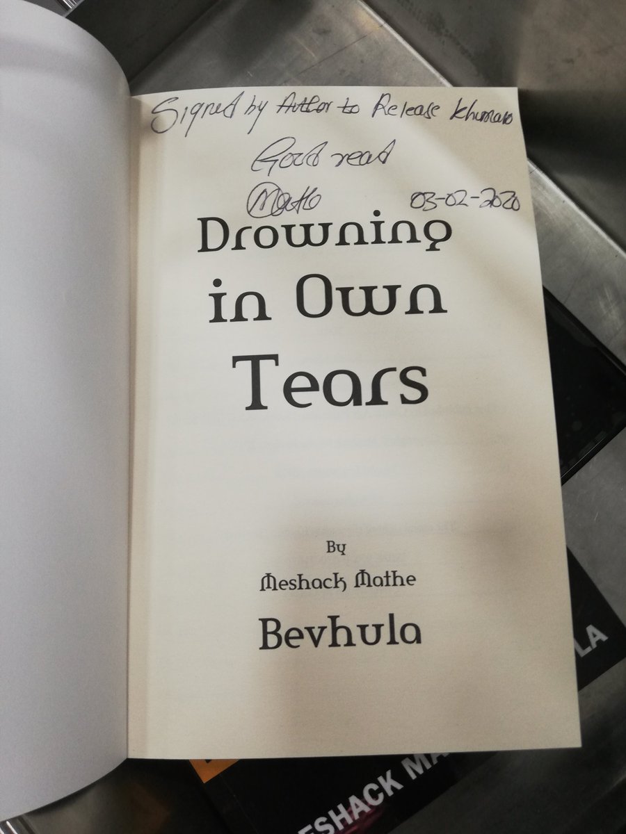 southafricandly's tweet photo. Yesterday's signed and sent copies of #DrowningInOwnTears book to my lovely readers nationwide via courier service..... https://t.co/P7IPsIm0MT