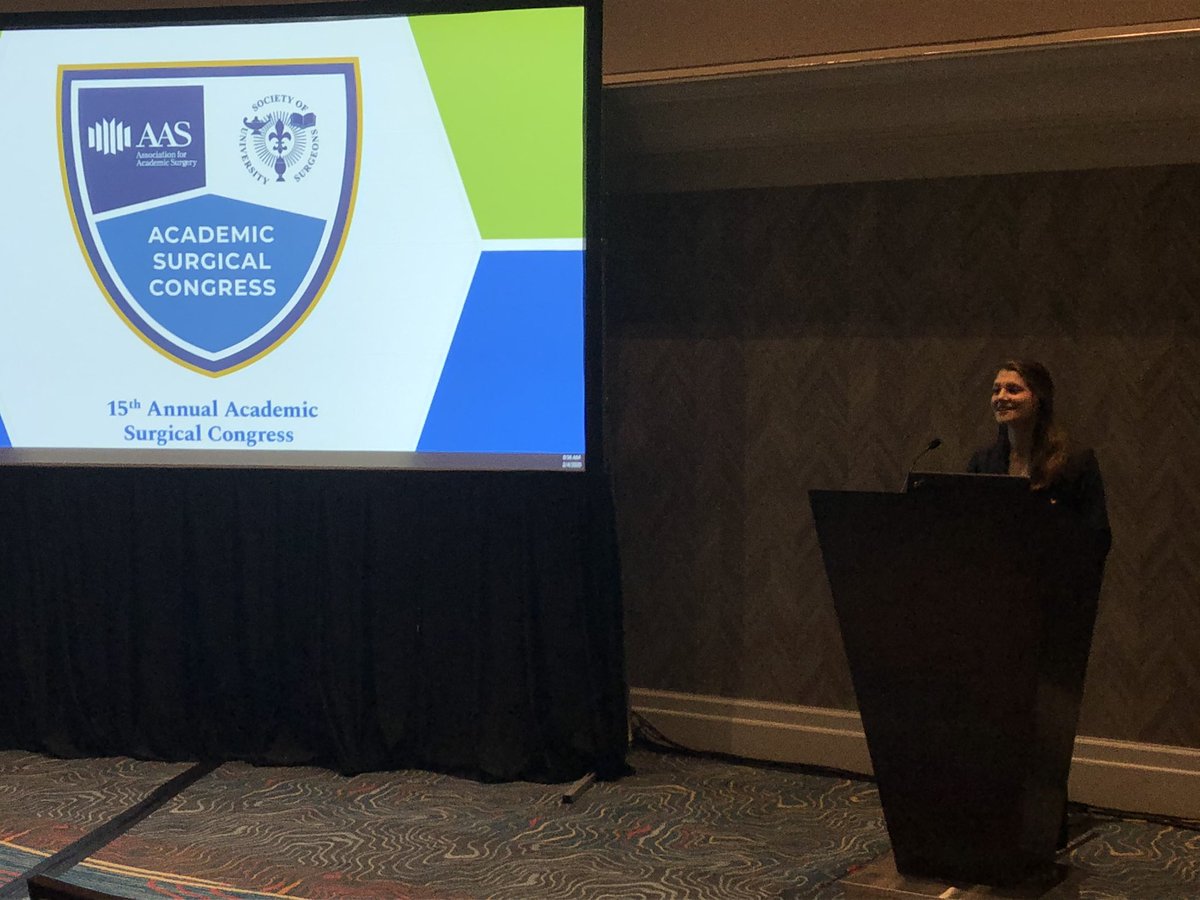 BPFleischer's tweet photo. Congratulations to our stellar undergraduate researcher @ENAbbott1 on her first podium presentation! @uchicagosurgery @UChicago #ASC2020 https://t.co/a4cIhu8QHx