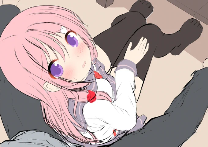 こんな感じに座ってギュッでしたい 