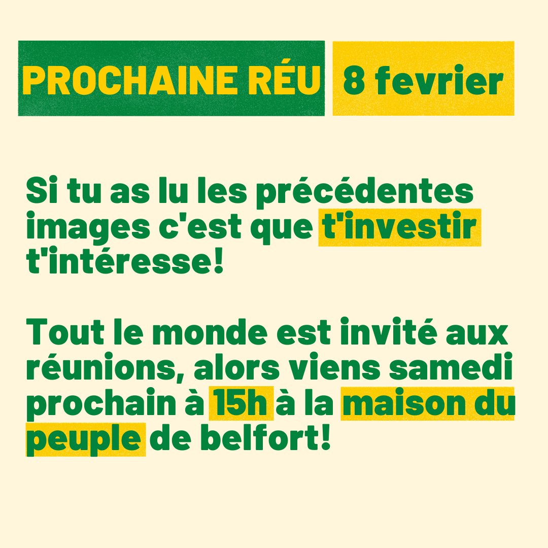 ForBelfort's tweet photo. Voilà un petit compte rendu de la réunion de samedi dernier. 
Vous êtes tous invités à venir à la prochaine (samedi prochain à la maison du peuple 😁) https://t.co/gQgb5CL5NL