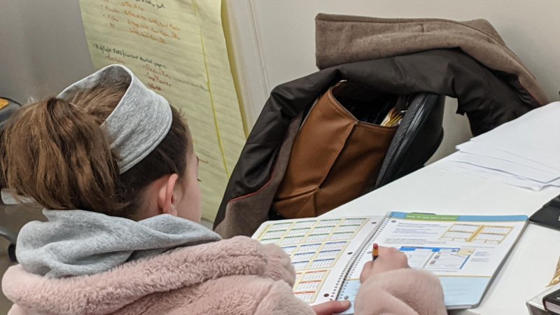 participant setting goals for personal website