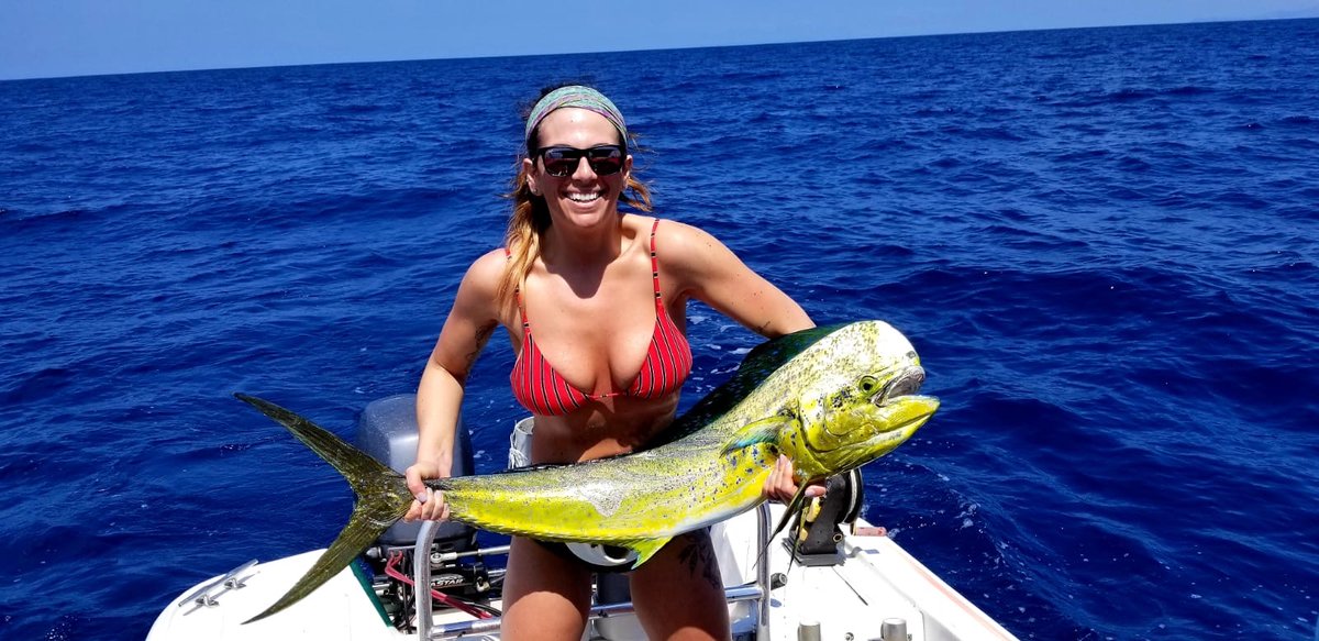 FishTamarindo's tweet photo. A couple of great days onboard Rainbow Runner with our friends and request returnees Danny and Mike along with Captain Gerald. A nice combination of Sailfish and Mahi Mahi for both anglers. Thanks for fishing with Capullo Sports Fishing Tamarindo Costa Rica.See you again in April https://t.co/CTB2MECld6