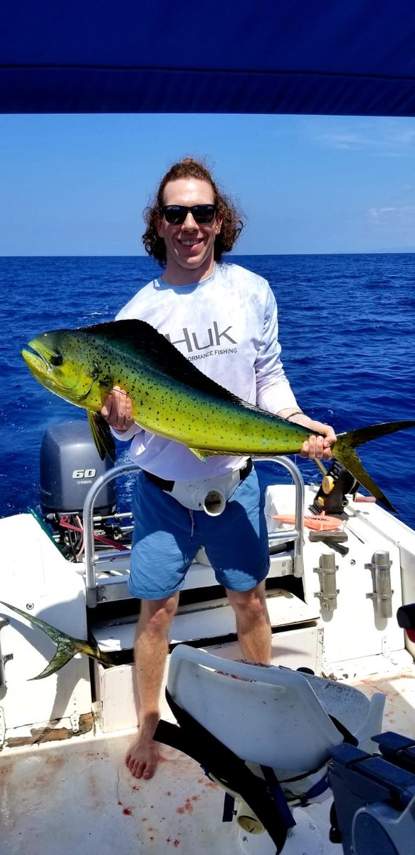 FishTamarindo's tweet photo. A couple of great days onboard Rainbow Runner with our friends and request returnees Danny and Mike along with Captain Gerald. A nice combination of Sailfish and Mahi Mahi for both anglers. Thanks for fishing with Capullo Sports Fishing Tamarindo Costa Rica.See you again in April https://t.co/CTB2MECld6