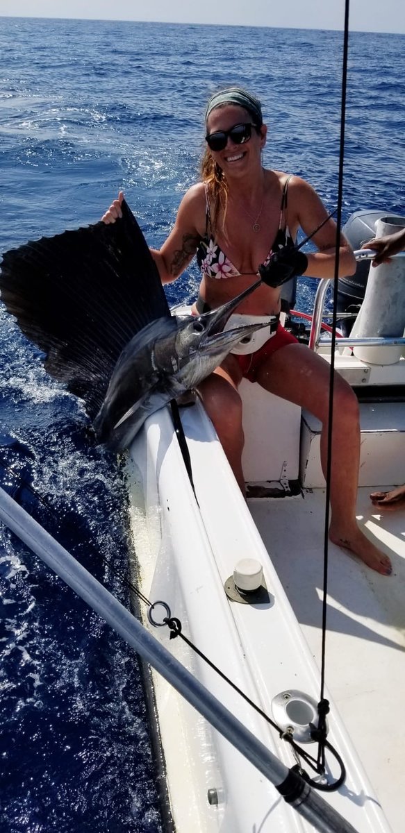 FishTamarindo's tweet photo. A couple of great days onboard Rainbow Runner with our friends and request returnees Danny and Mike along with Captain Gerald. A nice combination of Sailfish and Mahi Mahi for both anglers. Thanks for fishing with Capullo Sports Fishing Tamarindo Costa Rica.See you again in April https://t.co/CTB2MECld6