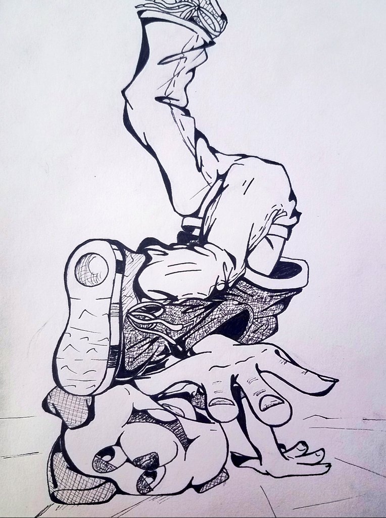 Plushiious's tweet photo. HAI I DREW THIS A WHILE AGO BUT I KEPT FORGETTING TO SHOW IT DNSMS
Anyways, Buster is a breakdancer (Twitter plz crop this nicely)

#splatoon #splatoon2 #splatoonoc #splatooncharacter #splatoonart https://t.co/X62bszcg52