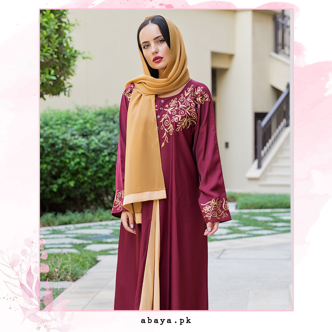 AbayaPk's tweet photo. Look Flawless and embrace the beauty of this craftily embroidered Gardenia Maroon Abaya from https://t.co/uKHgNVX0qb.
#abayas #abayadubai #abayastyle #abayadesigns #abayafashion #lifestyle #trendyabaya #pakistanifashion #easternwear #easternlook #hijabfashion #hijab #fashion https://t.co/WNC7kYtXLH