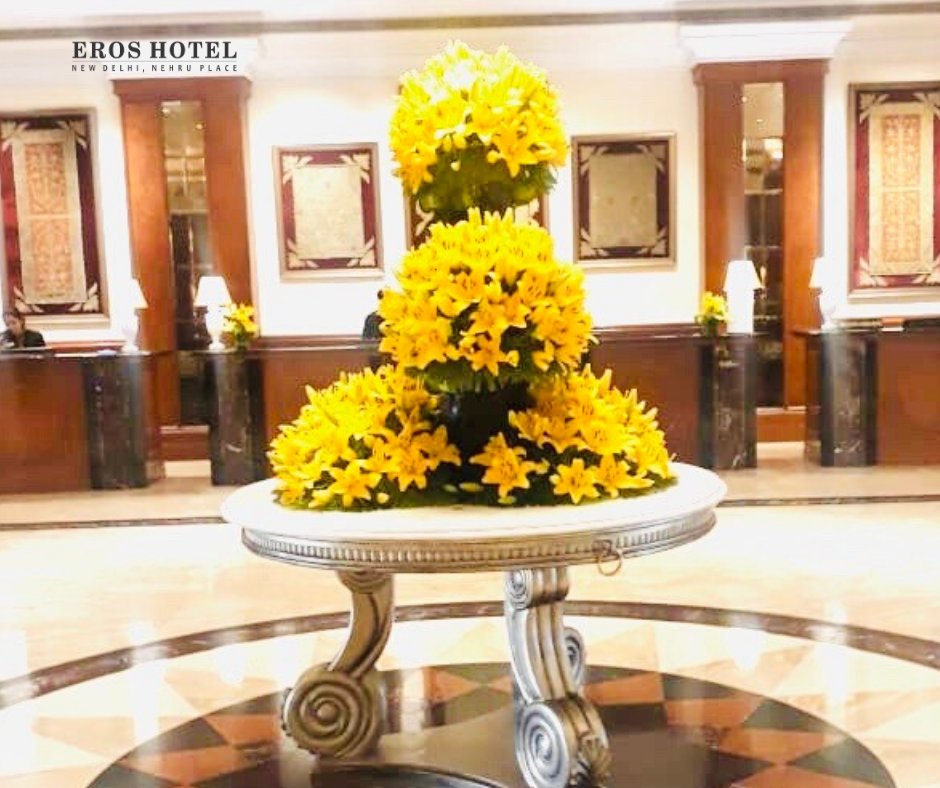 eroshotelnd's tweet image. Expressing our sentiments with this visual and sensory delight when you walk into our lobby.
#guestisgod #lobbydecor #eroshotelnow