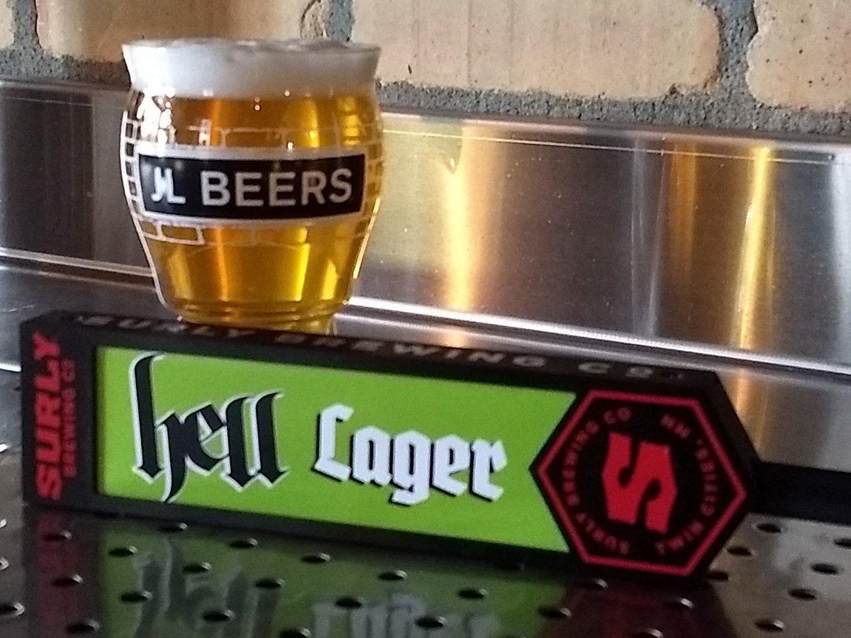 Day 4 of 29 days of #Surlybrewing we tapped the classic Hell Lager! You can expect bready malt aromas and flavors, floral hops and a balance finish with this easy drinking lager.  #welovebeer #weliketoparty #jlbeerswf