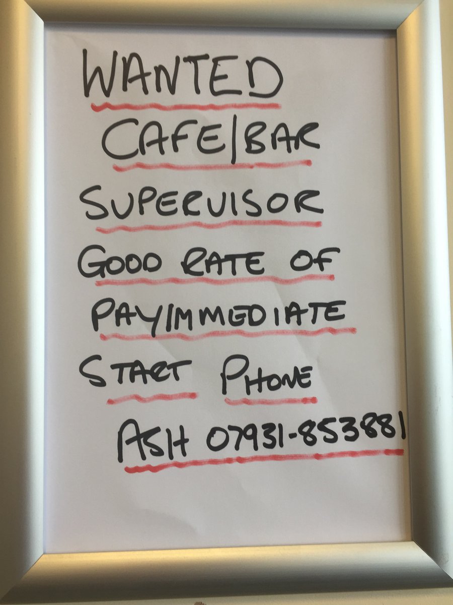 OpeningDoorsKir's tweet photo. Anyone looking for a Bar/cafe job in Kirkburton area. #Stortheshall Immediate start. https://t.co/CxSBHBls14