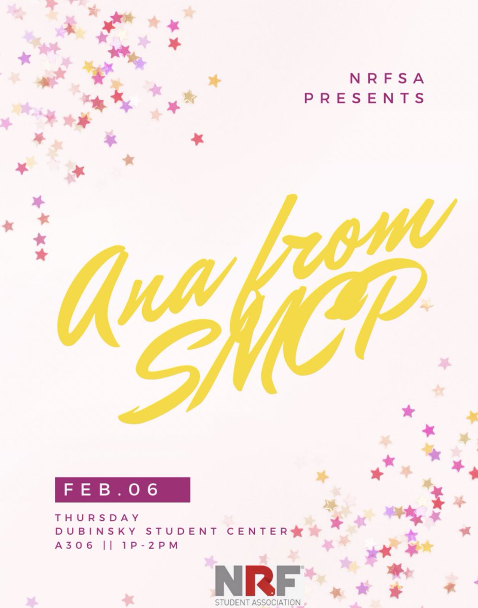 NRFSA_FIT's tweet photo. We are back this Thursday!!! Add it to your calendar, we are going to have Ana Sofia from SMCP talk to us about her career as a Merchandising Assistant. We are so excited to see all of you! https://t.co/MZ2ZWN50yv