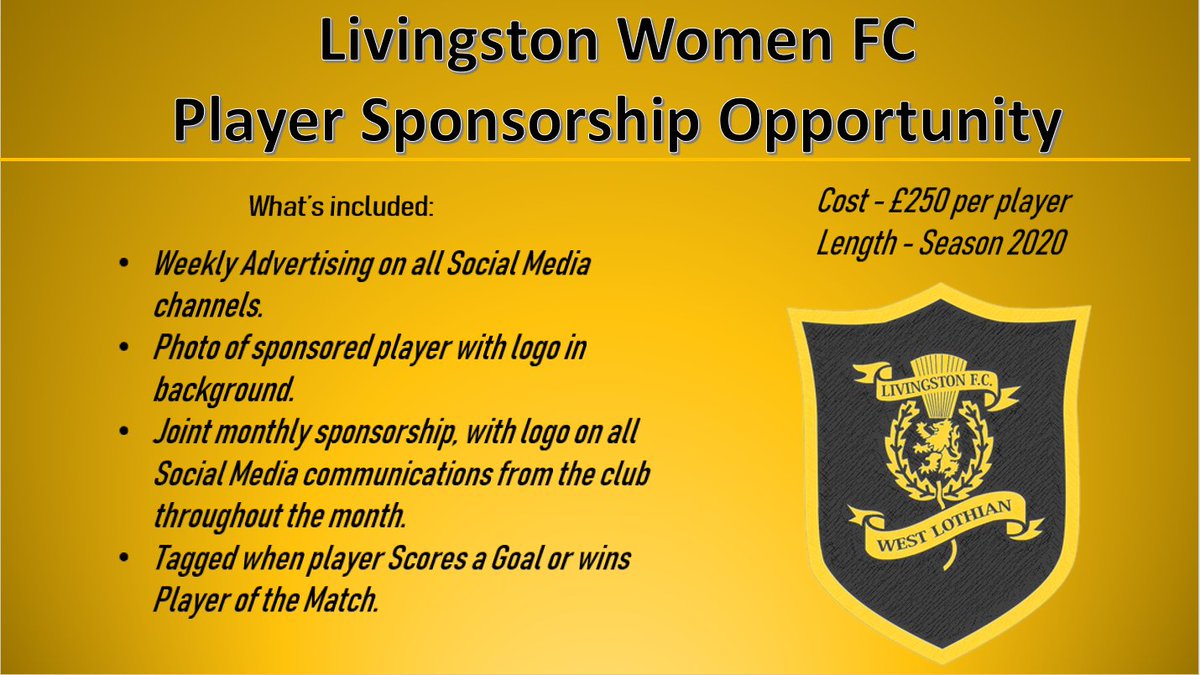 We still have a few players available for Sponsorship! Contact us for more details if interested 🦁🦁🦁

Please Retweet this post!