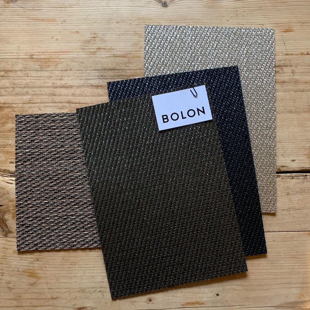 BCArchitect's tweet photo. Some beautiful samples from #Bolon floor #sustainableliving #design . New floors for #StableCottage https://t.co/T6BWTWM8he