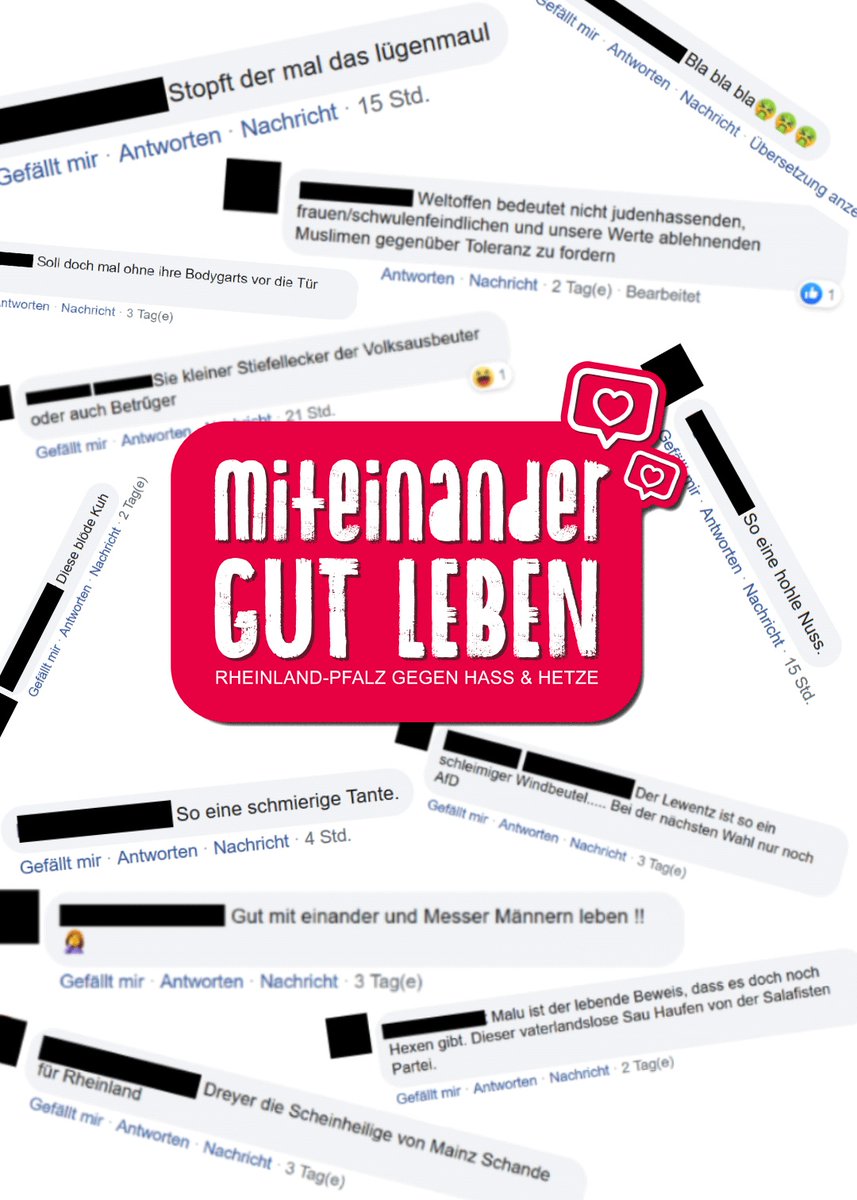 rlpNews's tweet photo. Auf Facebook erreichten uns viele Kommentare wie die im Bild unten. Darum braucht es #RLPgegenHassundHetze. Wir prüfen auch juristische Konsequenzen. Unseren Appell für einen respektvollen Umgang jetzt hier unterzeichnen 👉 https://t.co/YmCMOzoUfP 🤝#MiteinanderGutLeben https://t.co/WmDTpds8oL