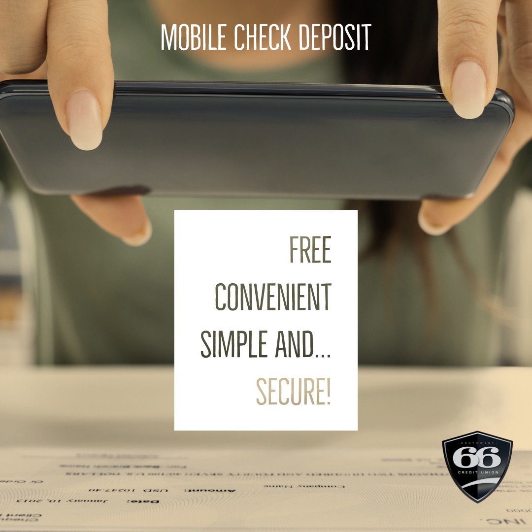 SW66CU's tweet photo. Mobile Check Deposit makes your life simple.  You can make a deposit with just a few clicks using your mobile phone.  Check it out today.  #SW66 #MobileBanking #MobileCheckDeposit #Convenient https://t.co/MZF4MfKtmi