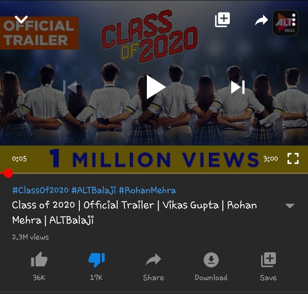 Tushars86919449's tweet photo. Don't forget to DISLIKE: Class of 2020.

Go to YouTube and dislike the video.

Let @lostboy54 know #MainBhiAsimKiGF https://t.co/eBZ4PKcyLB