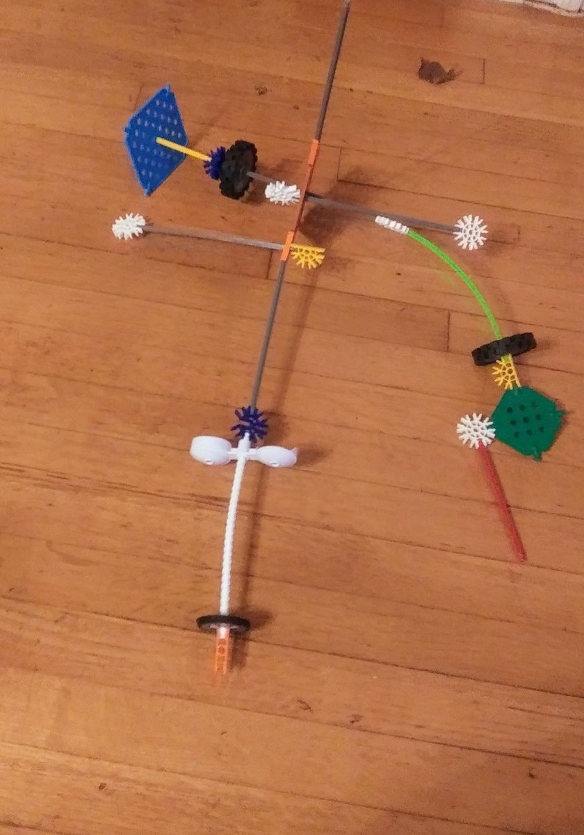 lpriceut01's tweet image. STEM Creations this Morning! They love Creating &amp;amp; I love their Creations! This is a TV Satellite, improved to reach Dr. Poll on TV! LoL #pricelessparadisefarm #littleengineerslearningacademy