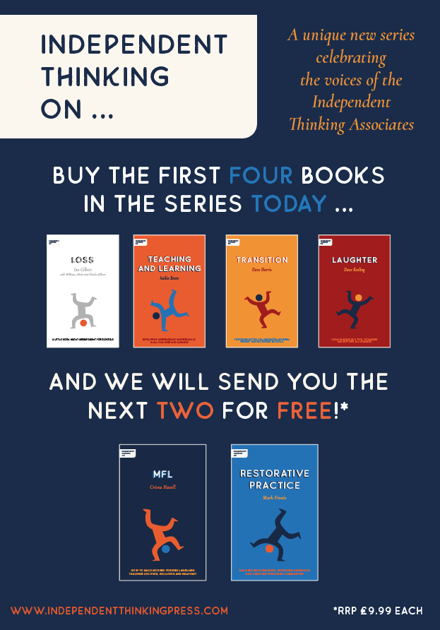 itPressUK's tweet photo. At the @ASCL_UK conference? We're launching the #ITOnSeries with a special offer on #ITOnLoss @ITLWorldwide #ITOnTeachingandLearning @jackiebeere #ITOnTransition @bravehead #ITOnLaughter @mrappealing #ITOnMFL @CristaHazell #ITOnRestorative Practice @Markfinnis! SHOW OFFER ONLY! https://t.co/ObCKzz1Bru
