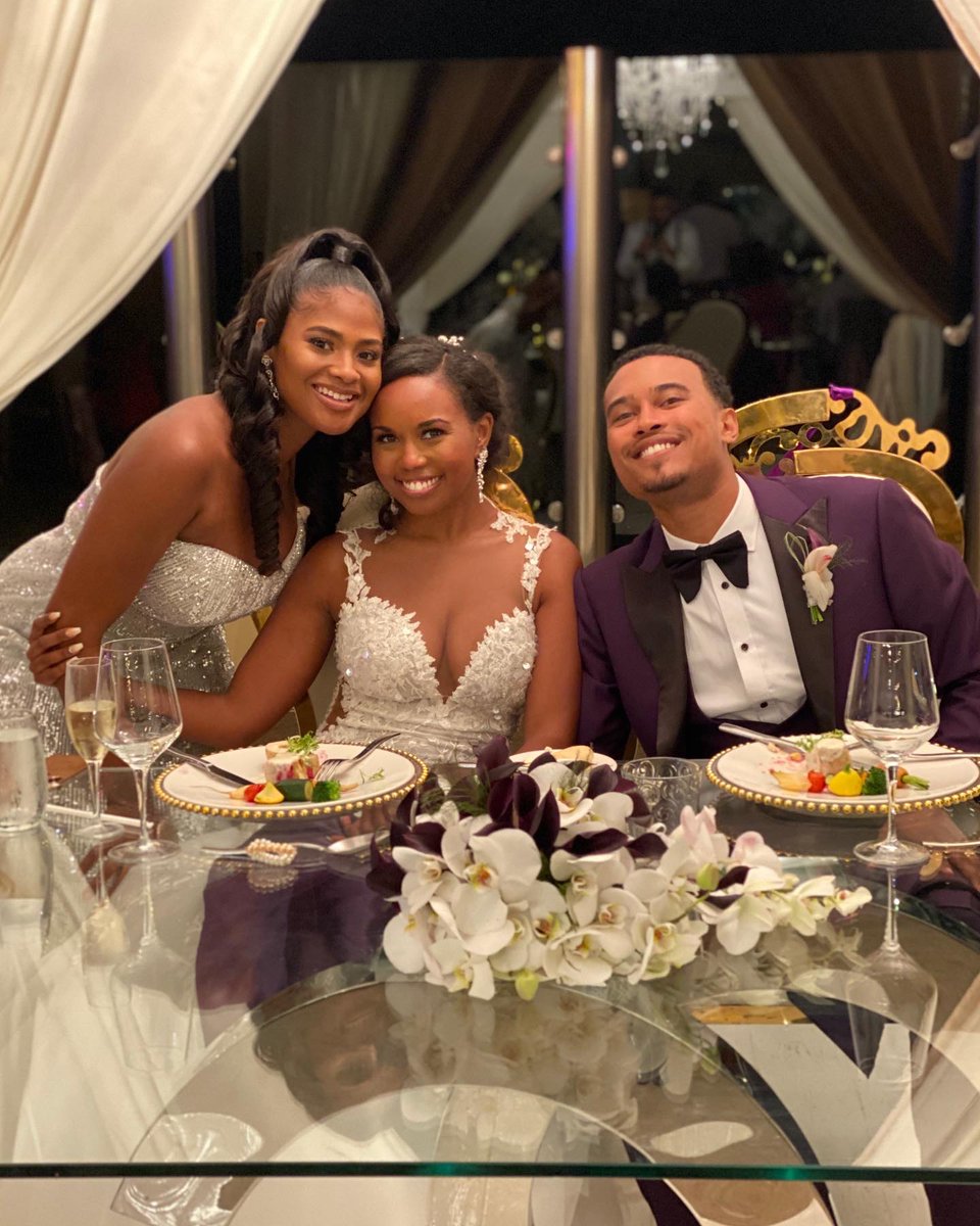 itrinitytai's tweet photo. It was an honor to stand by your side as you two start your next chapter. Love y’all both Mr. and Mrs. Floyd 🖤 #FinnaBeFloyd #Blacklove https://t.co/KGDFqfN9aY https://t.co/FSv2bsaptc