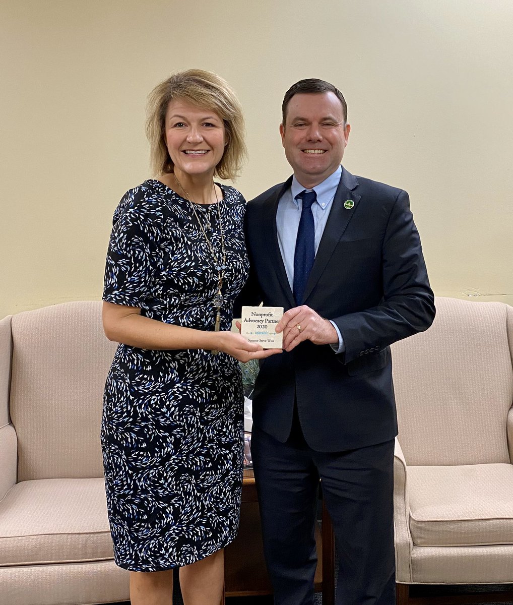 kynonprofits's tweet photo. Congratulations to @SteveWestKY for receiving KNN’s #Nonproft Partner Award for his #GA19 leadership to address the repeal of the #salestax on nonprofit #fundraising! #kyga20 👏🏼 https://t.co/zTTeZrCDLY