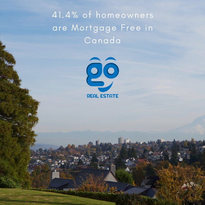GoWithGoKW's tweet photo. Did you know that 41.4% of homeowners in Canada are mortgage free? 
#GoWIthGo #KWont https://t.co/zjHozKXMVx