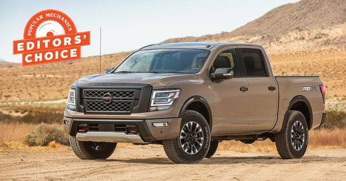 MikeReziNissan's tweet photo. The 2020 #NissanTITAN Pro-4X takes home a @PopMech’s Editors' Choice Award. https://t.co/ePNX5zjK00