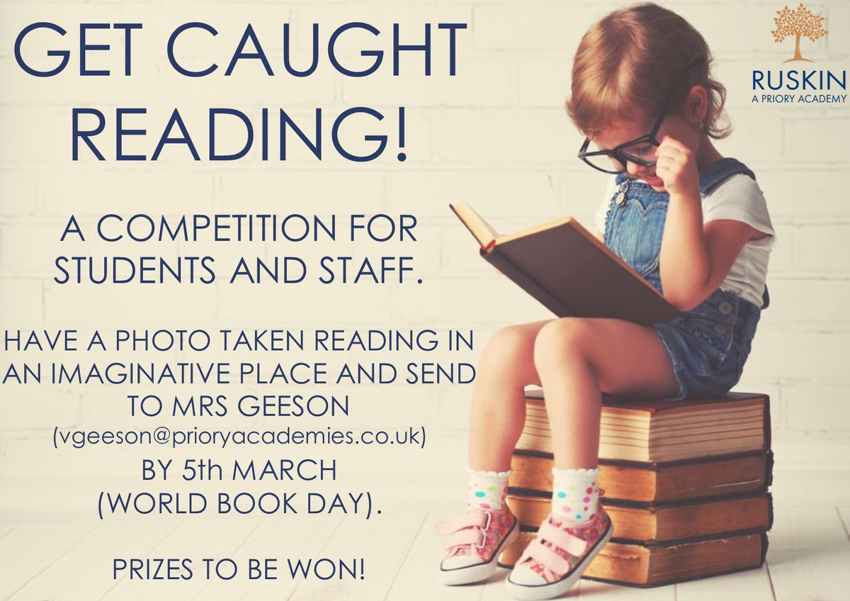 A fun little reading challenge for students as we prepare
for our next Reading Week and World Book Day on the 5th March!