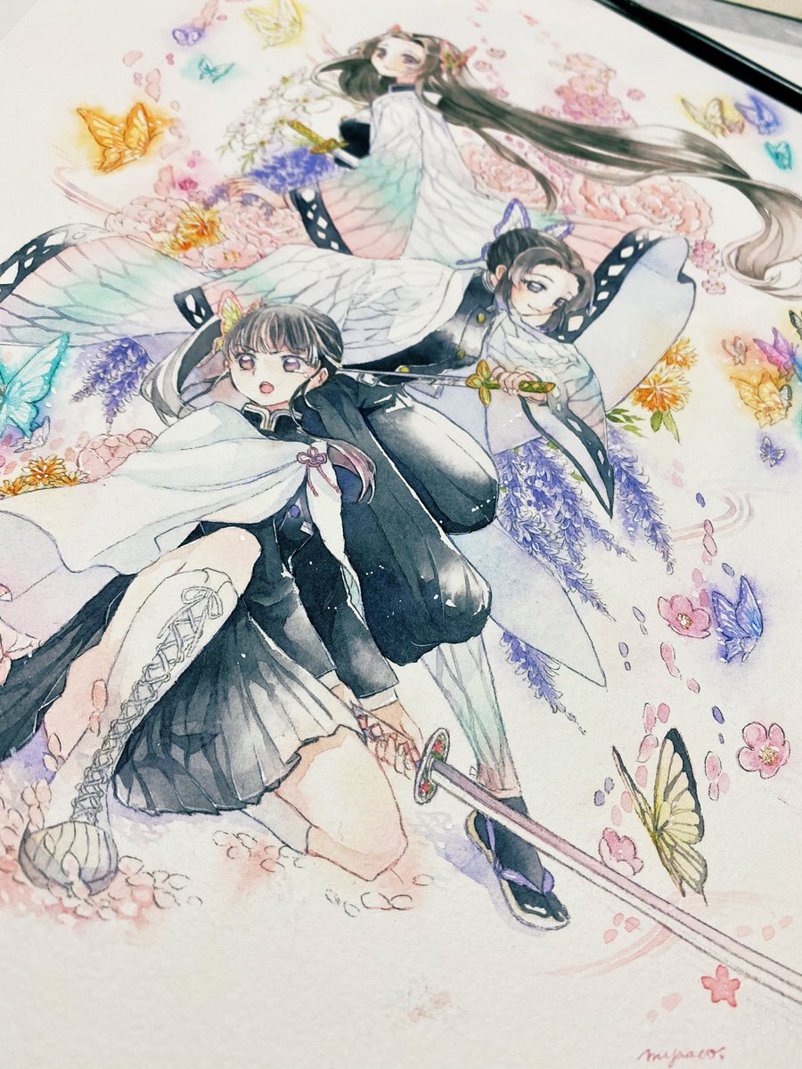 花は蝶に命を託し、蝶は新たな花を咲かす 【鬼滅／胡蝶姉妹＆カナヲ