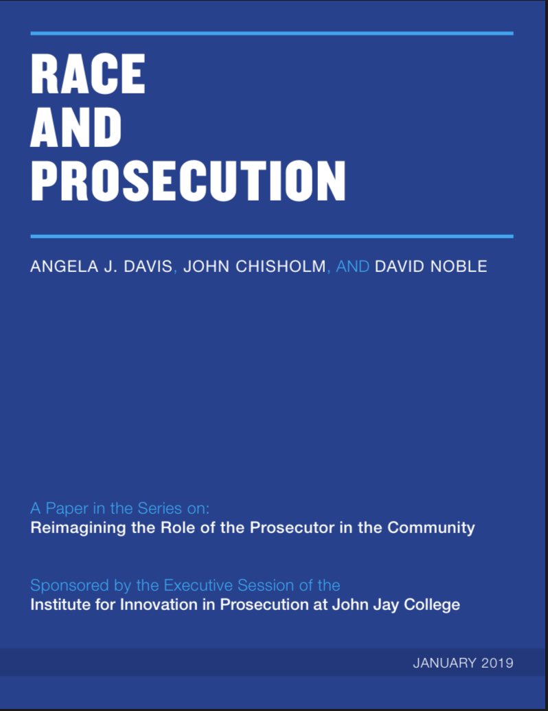 Institute for Innovation in Prosecution (@iip_johnjay) on Twitter photo Published during our #ExecutiveSession, the Race and Prosecution paper, by @angelajdavis, <a href="/DAJohnChisholm/">John Chisholm</a> and David Noble, provides the history of racial violence/inequity in the US and the responsibility of prosecutors to acknowledge and reduce harm. bit.ly/2S0FjGF Published during our #ExecutiveSession, the Race and Prosecution paper, by @angelajdavis, <a href="/DAJohnChisholm/">John Chisholm</a> and David Noble, provides the history of racial violence/inequity in the US and the responsibility of prosecutors to acknowledge and reduce harm. bit.ly/2S0FjGF