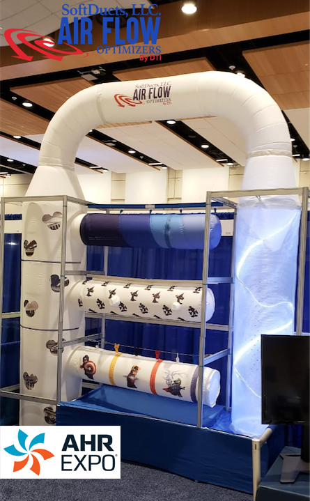 SoftDucts's tweet photo. #AHRexpo2020 AHR Expo in Orlando.
Visit us at booth #9219 a come to learn about the #SoftDucts line of fabric ducts and diffusers. https://t.co/fU4lwlS4Zs