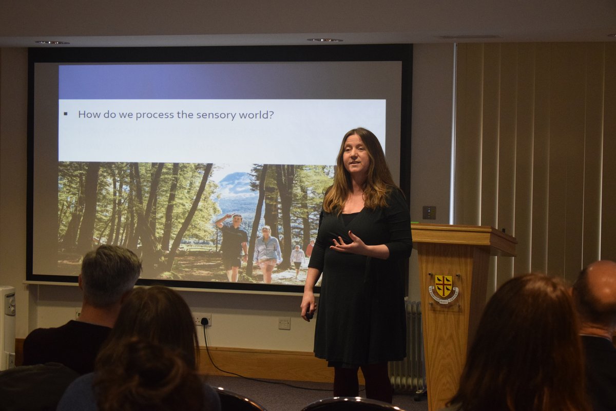 Julia Simner talking at Creative Brain event