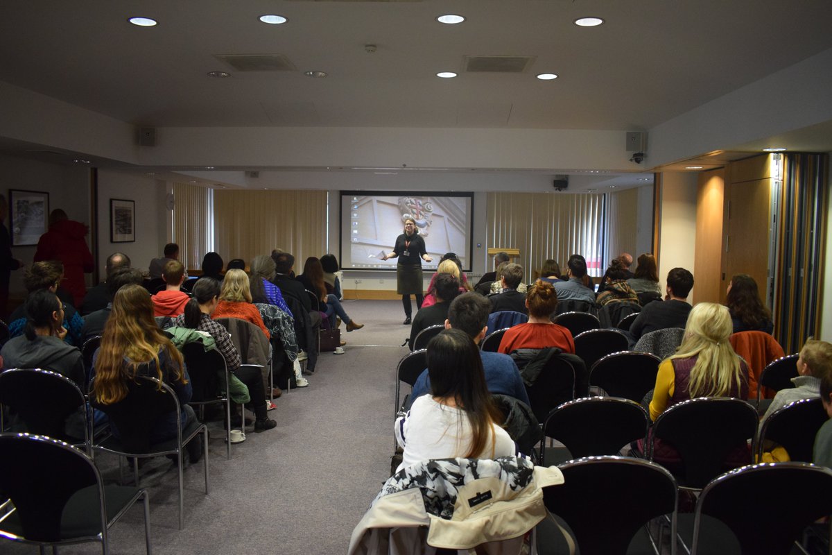 Charlotte Stagg talking at creative brain event