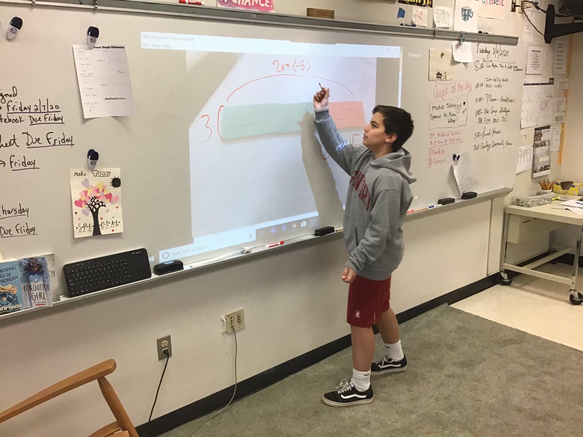 Using algebra tiles to factor linear expressions in prealgebra <a href="/CBJamisonES/">Jamison Elementary School</a>