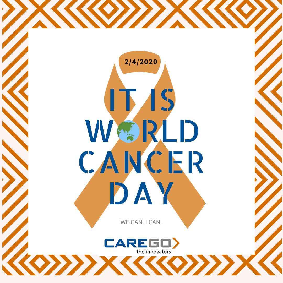 CareGo_Tek's tweet photo. Today we observe World Cancer Day; at CareGo we support and stand with all those who have been affected. Supporting the Fighters; admiring the Survivors; honoring the Taken; and never giving up Hope! #WorldCancerDay2020 #CancerAwareness #CareGo #TELIA #WorkingTogether https://t.co/rEfZtVIJer