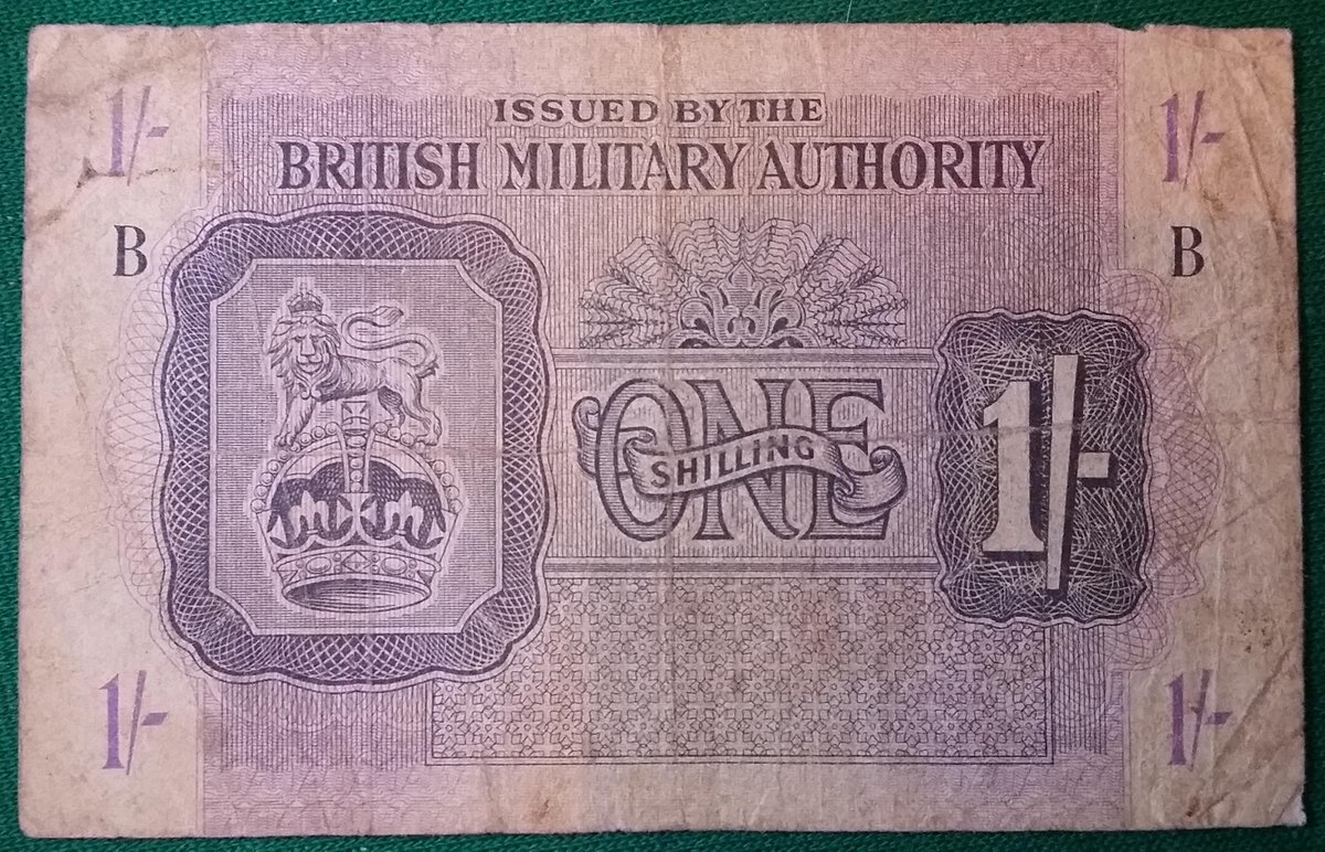 COLLEZIONANDOE1's tweet photo. #papermoney #banknotes #worldbanknotes #worldpapermoney #banknotescollection  #papermoneycollection #notes #worldnotes #notescollection 
Banknote British Military Authority 1 Shilling
Click the link in Bio
https://t.co/USG18qpDqv https://t.co/UBn79120Fy