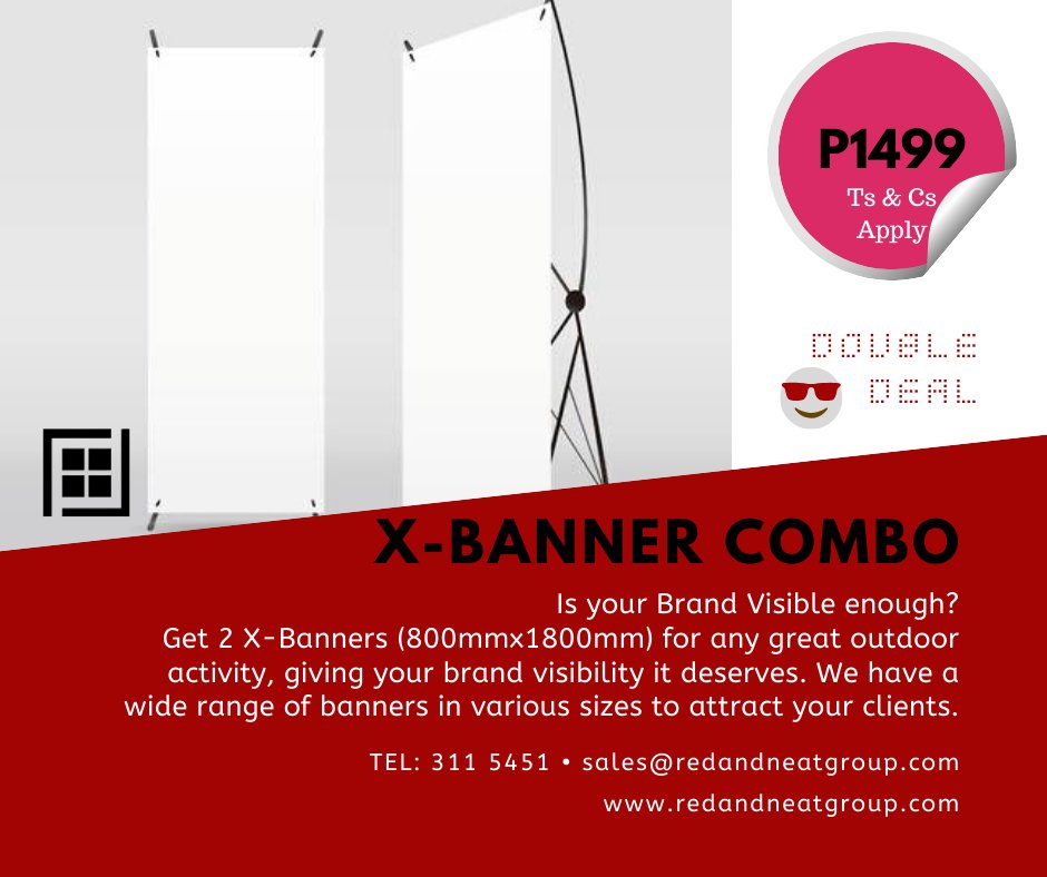 RedandNeatGroup's tweet photo. " Once your customers feel that they know your company, they’ll feel comfortable sharing your brand with others and buying what you’re selling."
Get your marketing collateral designed or printed by us at affordable prices. 
Tel: 311 5451

#Solutions #SmartBranding #Advertising https://t.co/3dUFINrjfs