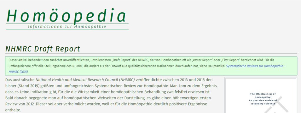 SusanneAust2's tweet photo. Seit Erscheinen des großen #Homöopathie-Reports des austral. NHMRC, für den man bei keiner Indikation stichhaltige Belege für eine Überlegenheit gegen Placebo fand, versuchen homöop. Verbände diesen Report zu diskreditieren. Neu in der @homoeopedia: https://t.co/AsER6M4sW7 https://t.co/Mc6d1zGExj