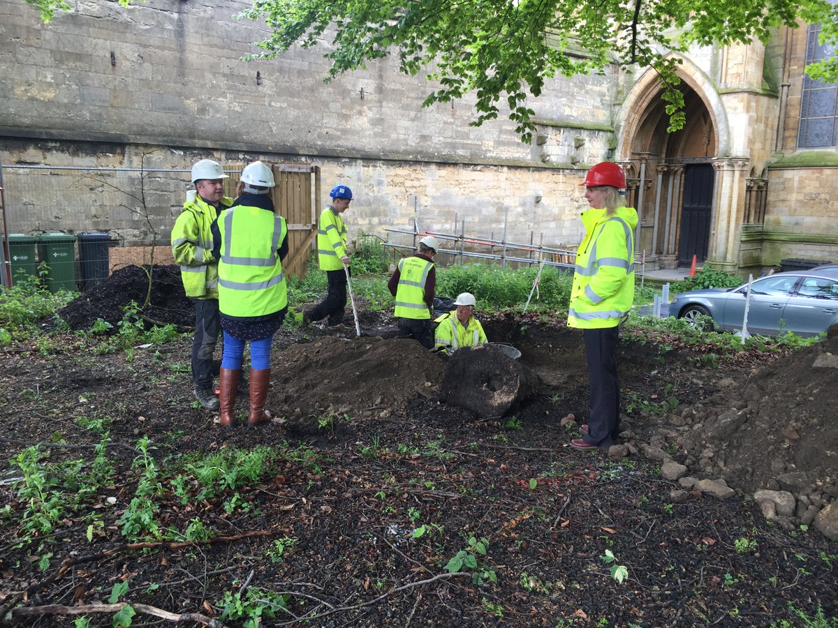Archaeologists and excavators dig up all sorts of fascinating things in the Cathedral grounds.