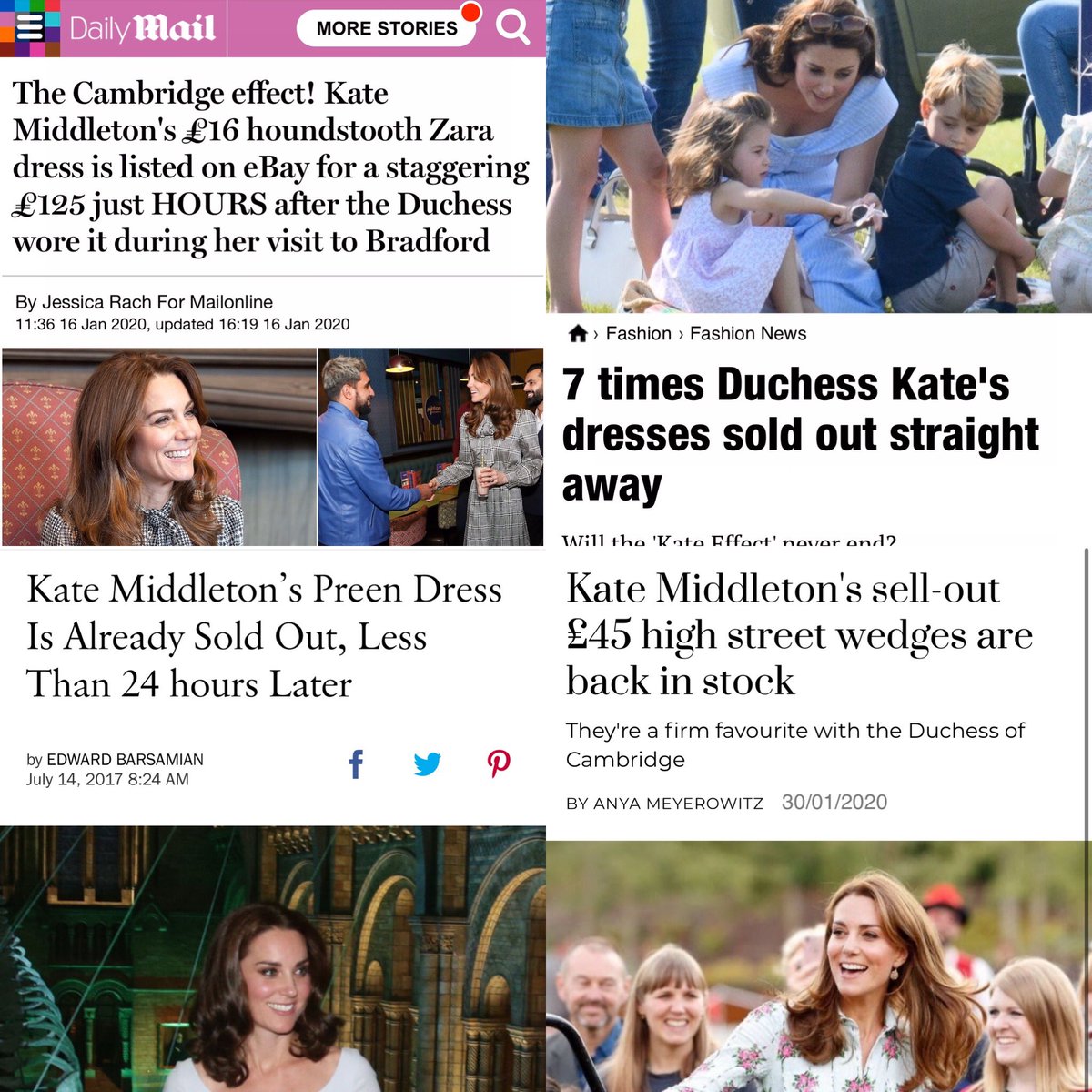 (24/24) The accusation that the Kate effect isn’t in motion anymore, or that Kate doesn’t have any influence/ impact. Clearly she has a fashion impact and some could even argue an economic one