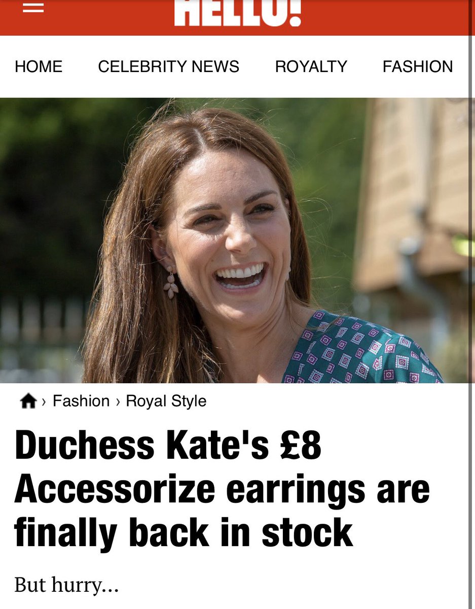 (24/24) The accusation that the Kate effect isn’t in motion anymore, or that Kate doesn’t have any influence/ impact. Clearly she has a fashion impact and some could even argue an economic one