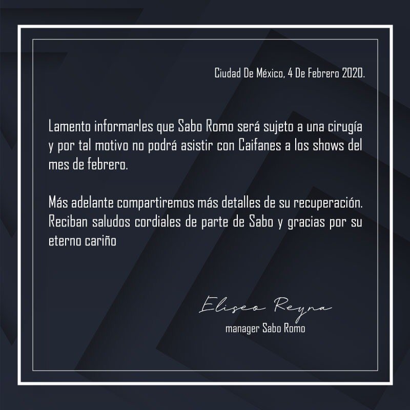 Hola!!! Quiero comunicarles lo siguiente... A&amp;B.