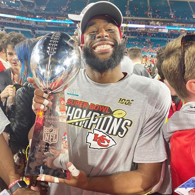 Congratulations to Kansas City Chiefs LB and Clemson brother Dorian O'Daniel on the Superbowl Win this weekend! L&amp;R
