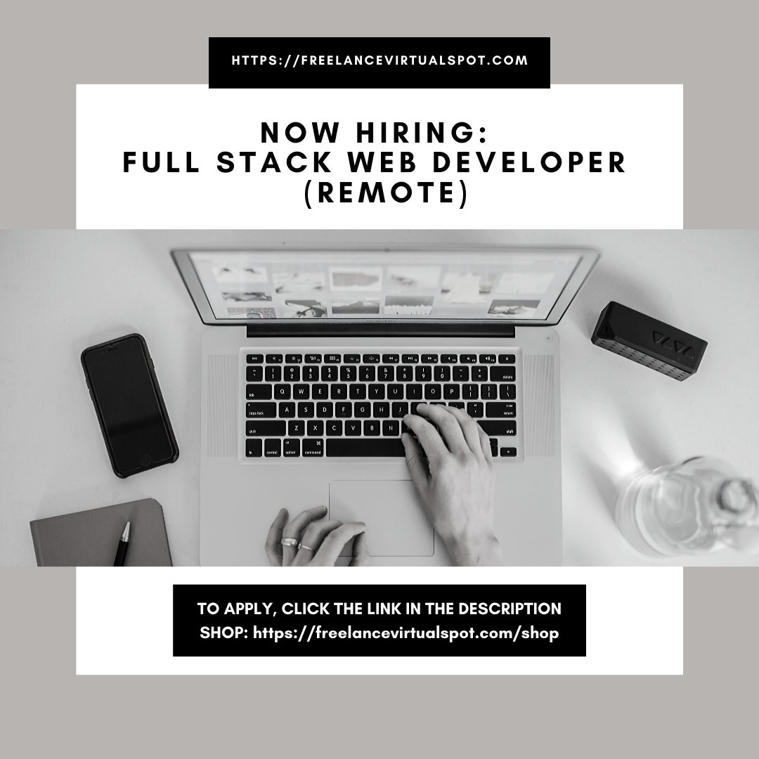 Freelance_Spot's tweet photo. NOW HIRING: Full Stack Web Developer (remote) To apply, check this link: https://t.co/itkBjS9AHa #nowhiring #FullStack #WebDeveloper #remote #remotework #telecommute #telework #homebased #homeoffice #freelance #freelancevirtualspot #Payzer https://t.co/2VxOEYtHET