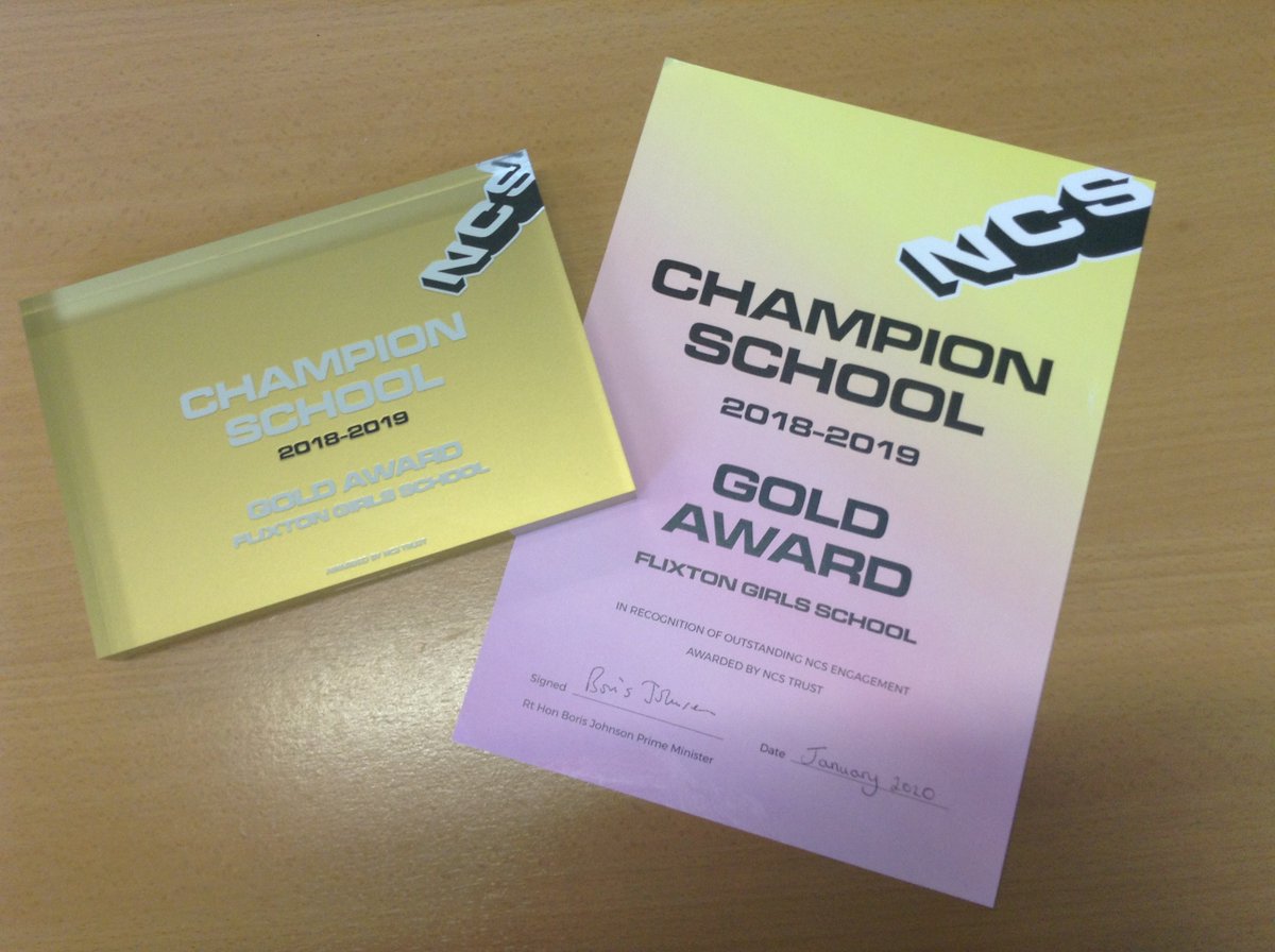 FgsCultureEthos's tweet photo. We are delighted to have been acknowledged as a Champion School by the National Citizenship Service who have awarded us the Gold Award for the contribution and engagement of our students with the project this last year @FlixtonGS @NCS #FGSsmsc @FGSCareers https://t.co/lSoUYFh7aO