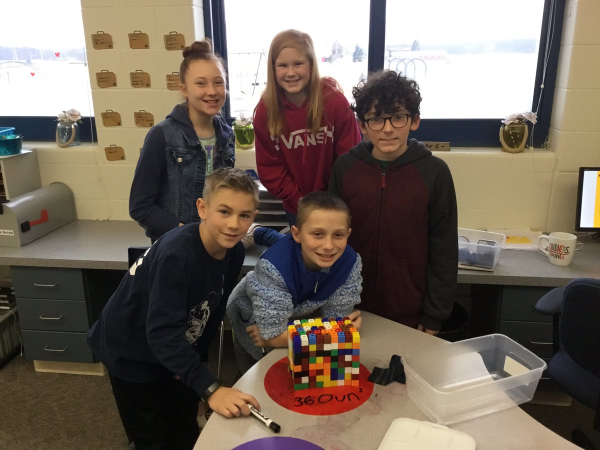 MissBates11's tweet photo. This group was proud of their creation! 360 cubic units! https://t.co/1b2VhhuqM4